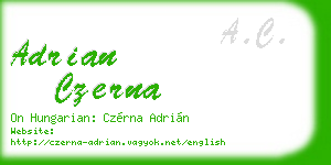 adrian czerna business card